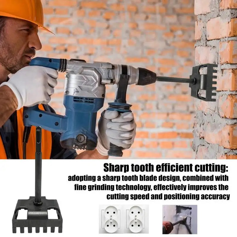 Electrical Box Cutter Square Slot Cutter Precision Oscillating Punch Hole Saw Rectangular Ergonomic for Mortising Ceiling Work