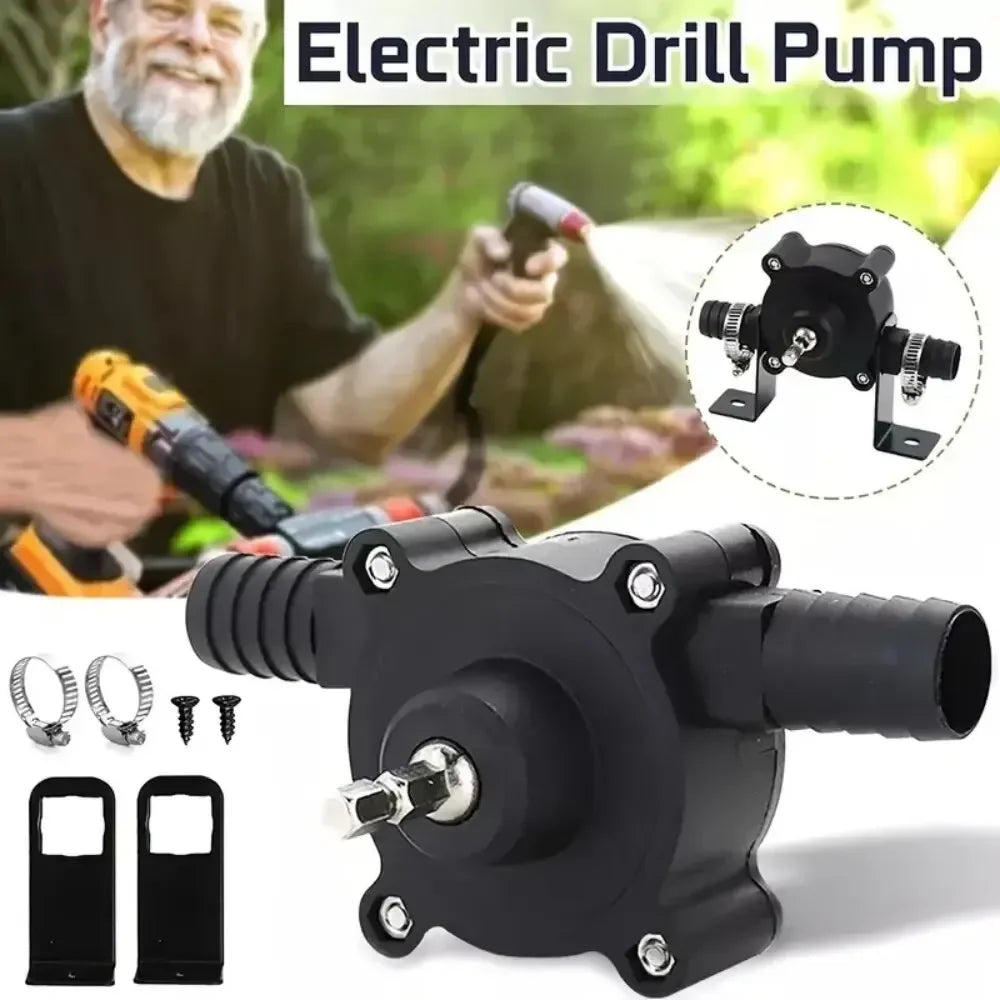 Portable Perceuse Électrique Pompe Auto Amorçage Liquide Pompes De Transfert Petit Ménage Pompe À Eau Jardin En Plein Air Outil