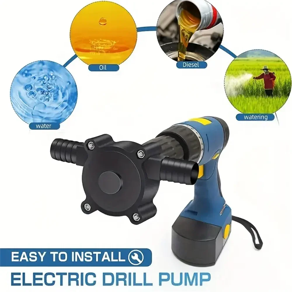 Portable Perceuse Électrique Pompe Auto Amorçage Liquide Pompes De Transfert Petit Ménage Pompe À Eau Jardin En Plein Air Outil