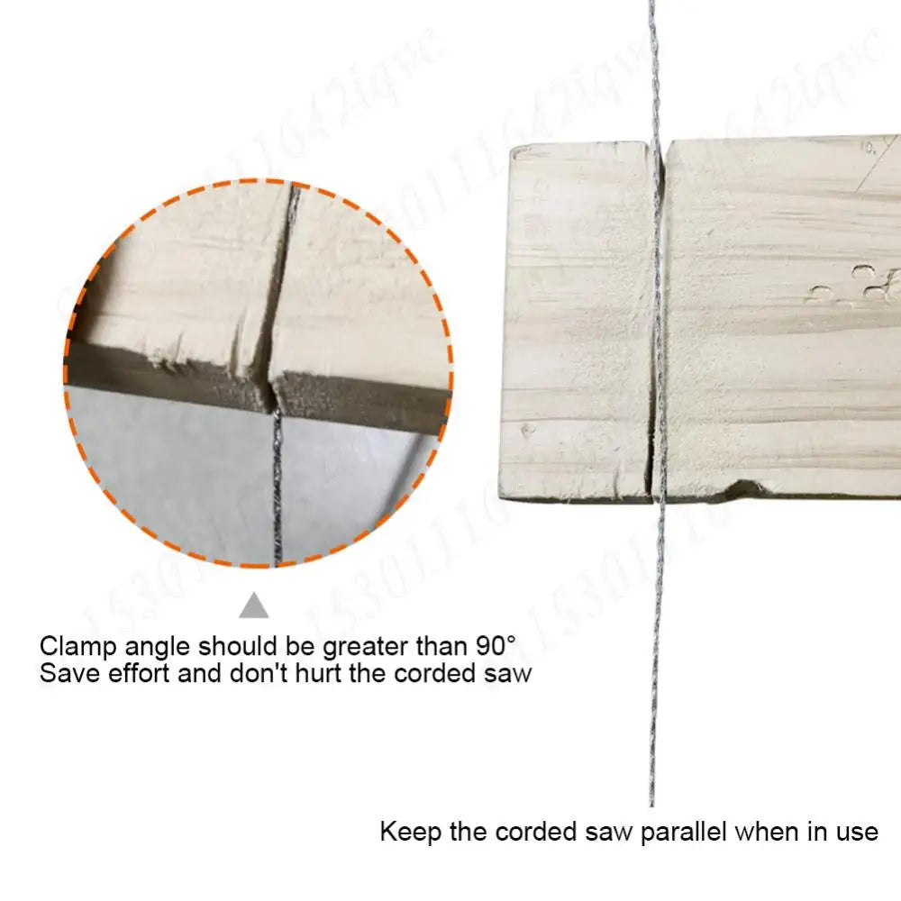 Scie Chaîne Manuelle 70 cm avec Poignées – Câble en Acier pour Survie, Camping et Bricolage